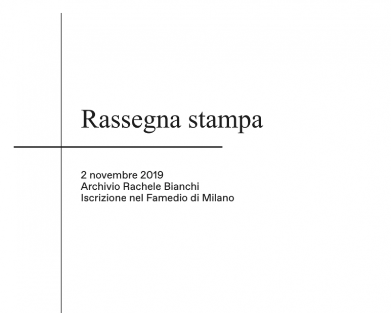 Rassegna stampa Famedio di Milano